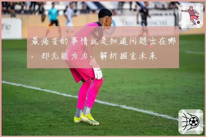 最痛苦的事情就是知道问题出在哪，却无能为力，解析掘金未来